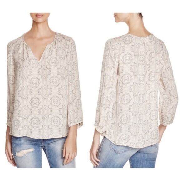 Joie Zambezi Butterfly Print Long Sleeve Blouse Size XXS - Picture 2 of 12